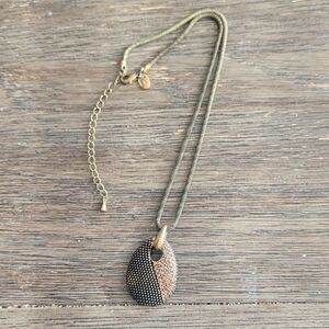 Vintage Kiam Family Bronze Pendant Necklace